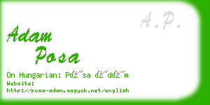 adam posa business card